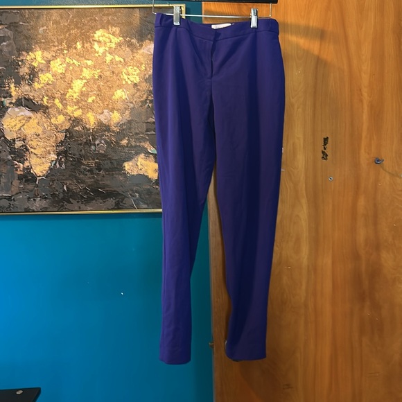 Calvin Klein Highline Women’s Crop Dress Pants High Waisted Size 2 Blue - Picture 7 of 9